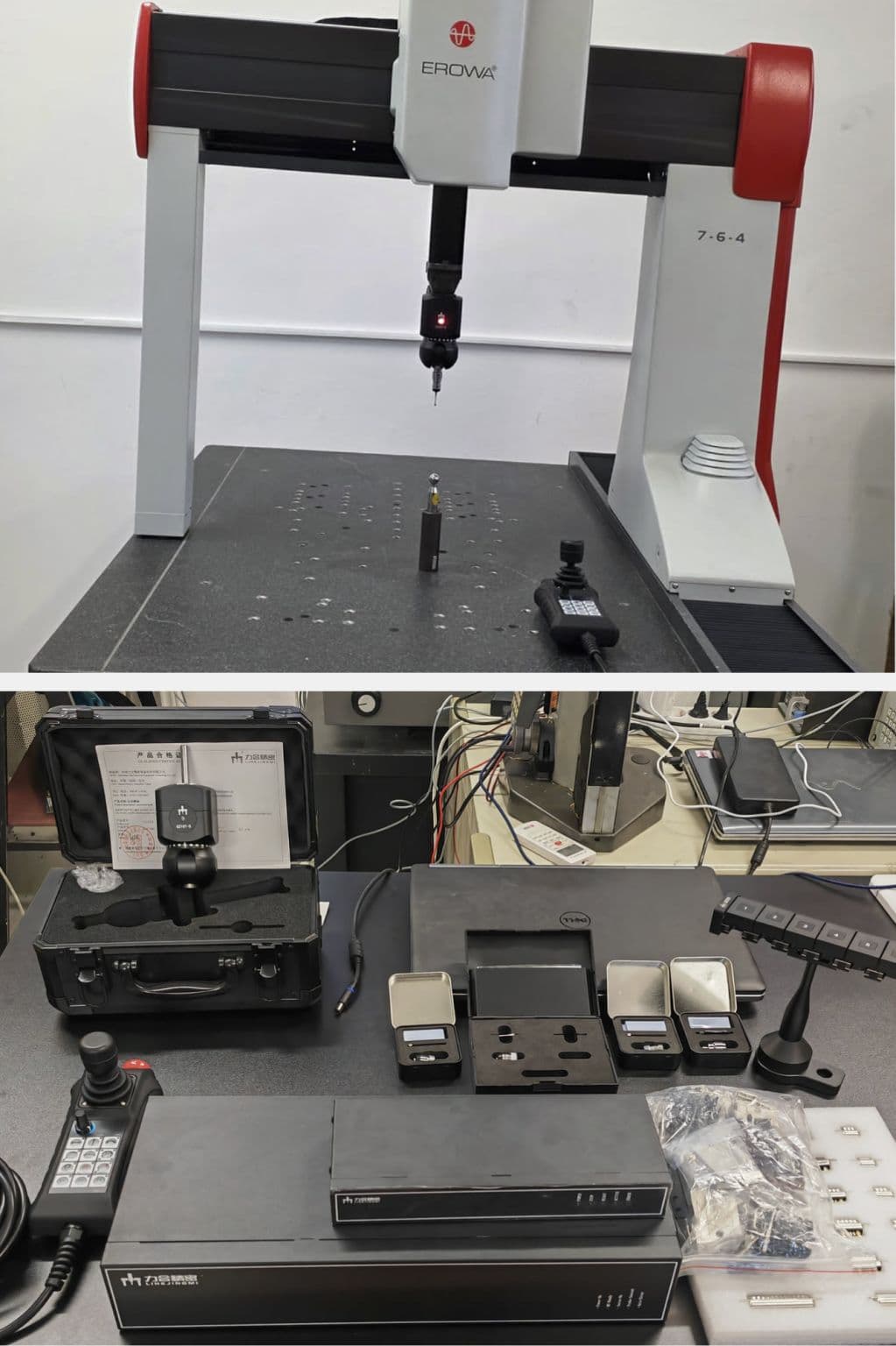 CMM probe heads, controllers, styli, and accessories