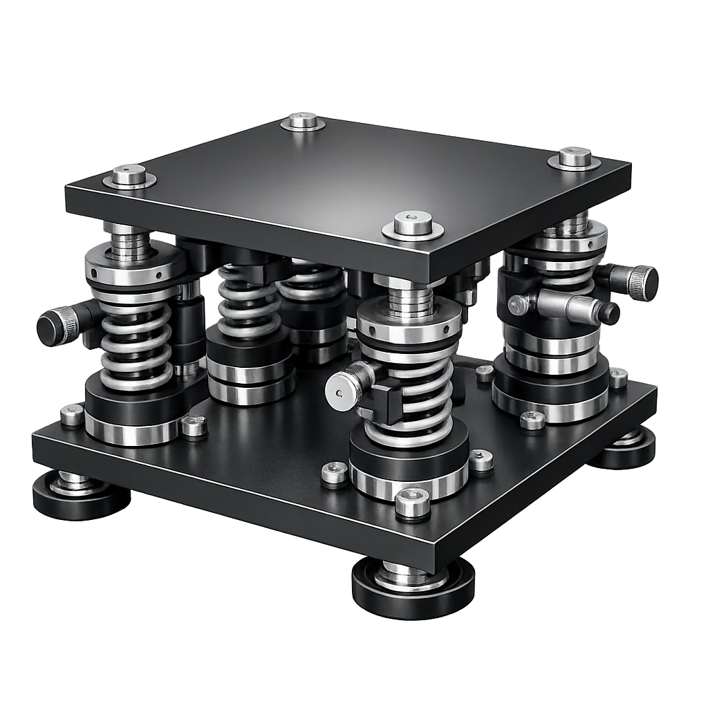 Vibration isolation platform for CMM acceptance planning