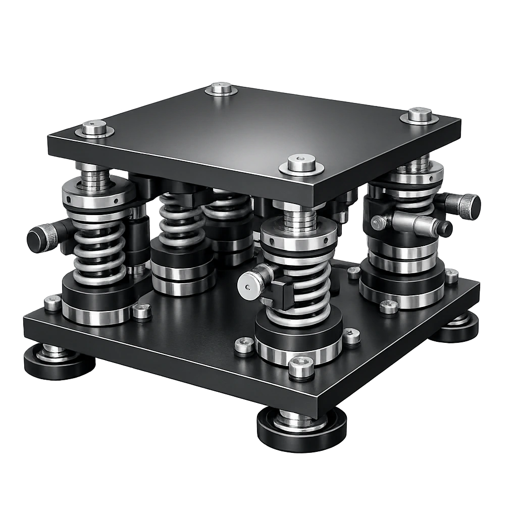 Vibration isolation platform for CMM acceptance planning